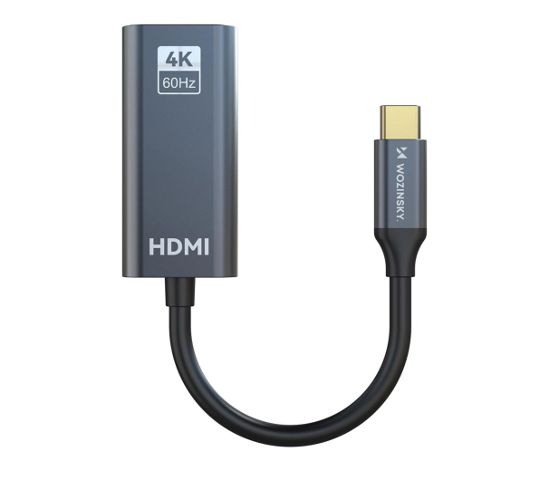 Wozinsky Adapter USB-C HDMI 4K 60Hz czarnyWACH-01 - 1487907 - zdjęcie 3